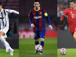 Messi, Ronaldo And Lewandowski Nominated