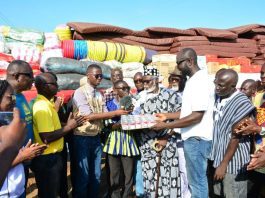 Presentation Of The Relief Items To The Chief Of Anyako Togbe Dukli Attipoe