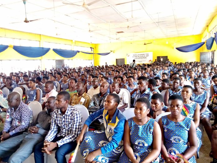 A Section Of Shs Students At The Launch Of The Student Tablet Function